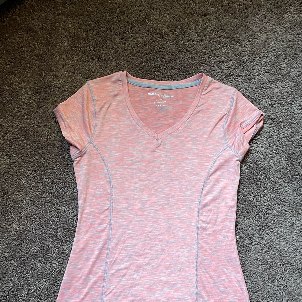 Pink athletic t-shirt